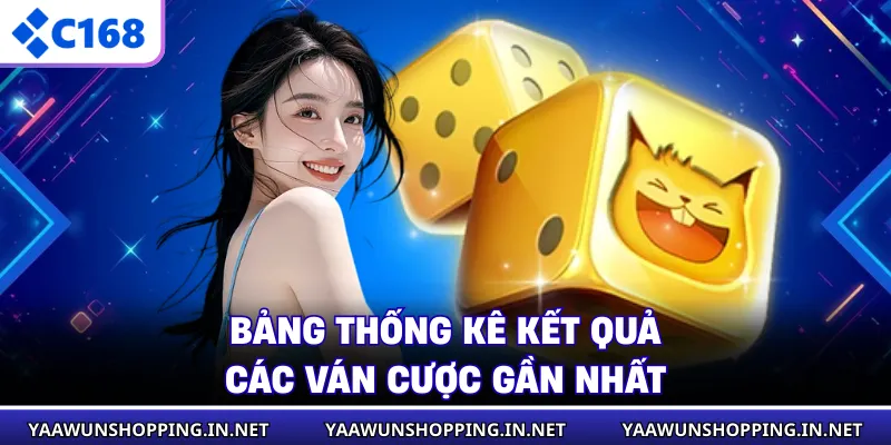 Bảng thống kê kết quả các ván cược gần nhất