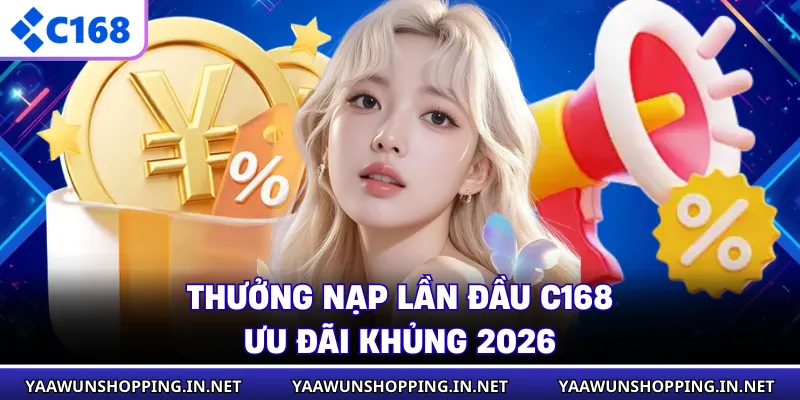 Thưởng Nạp Lần Đầu C168 - Ưu Đãi Khủng 2026